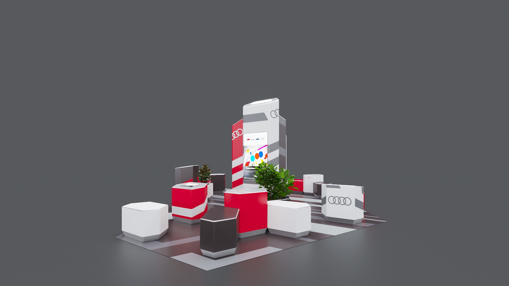 奥迪休息区概念丨俄罗斯莫斯科丨3D MDSDSGN-12