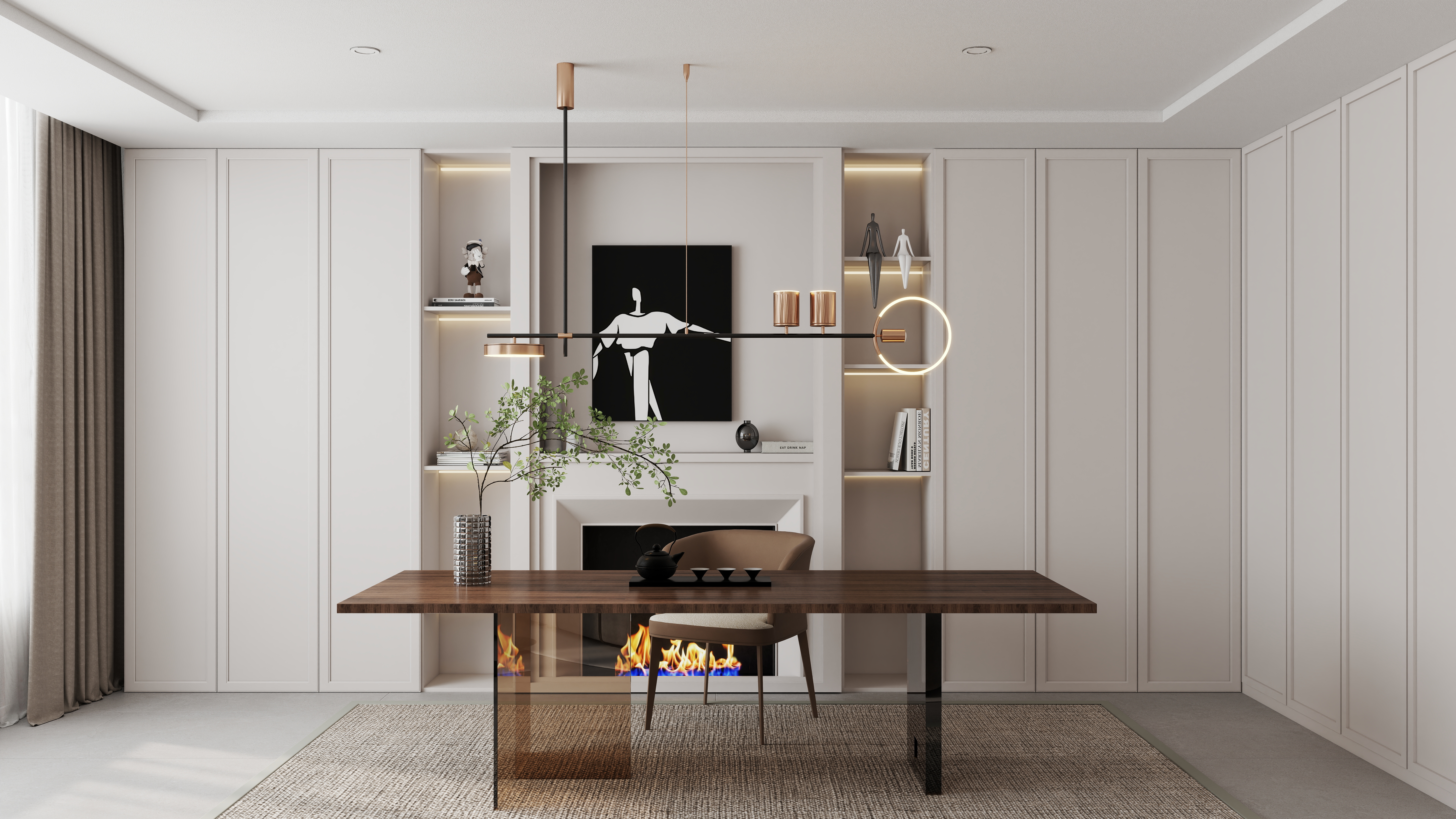 豪苑翡翠城家装效果图-9