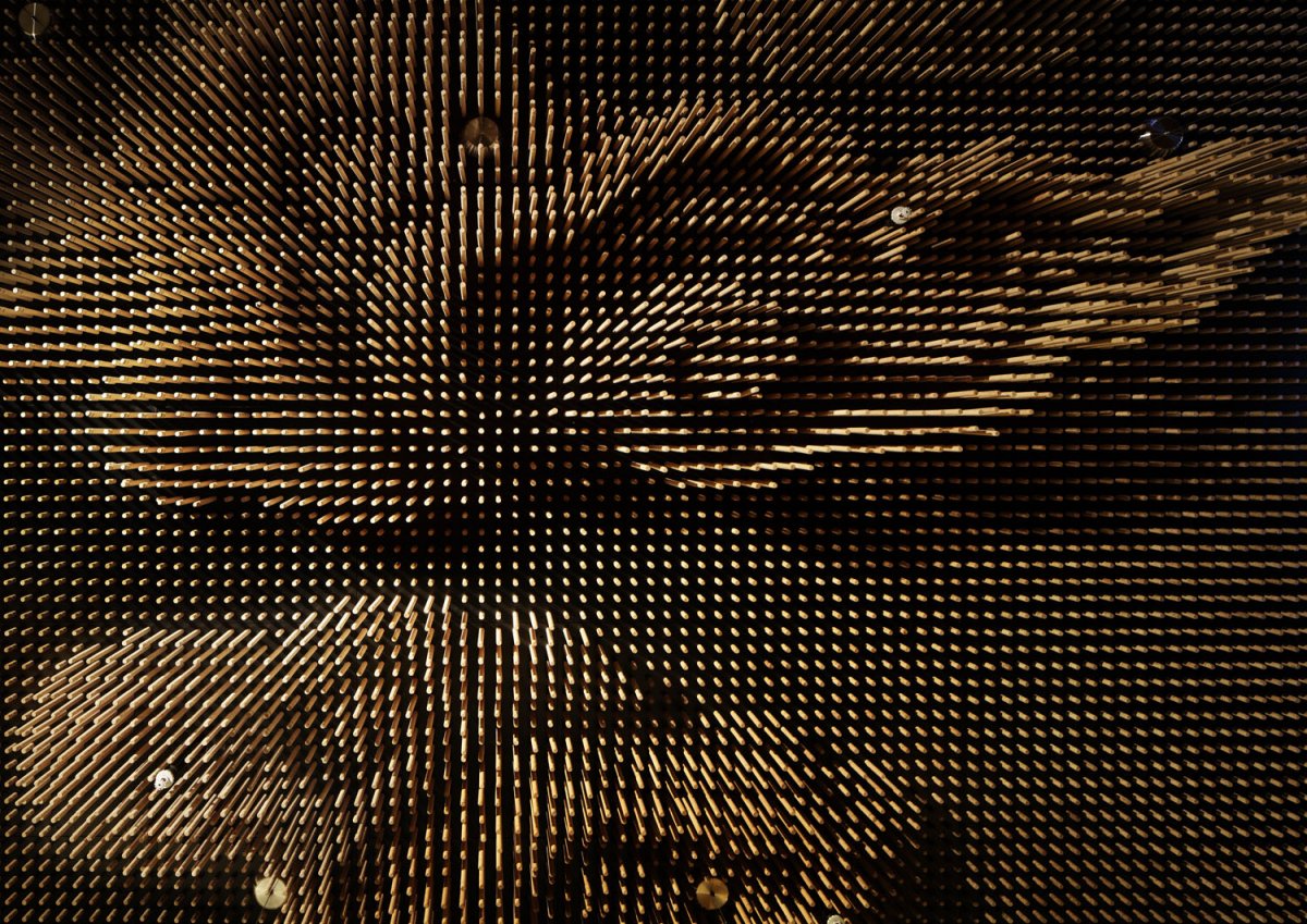 洛杉矶日式餐厅云朵天花板设计-17