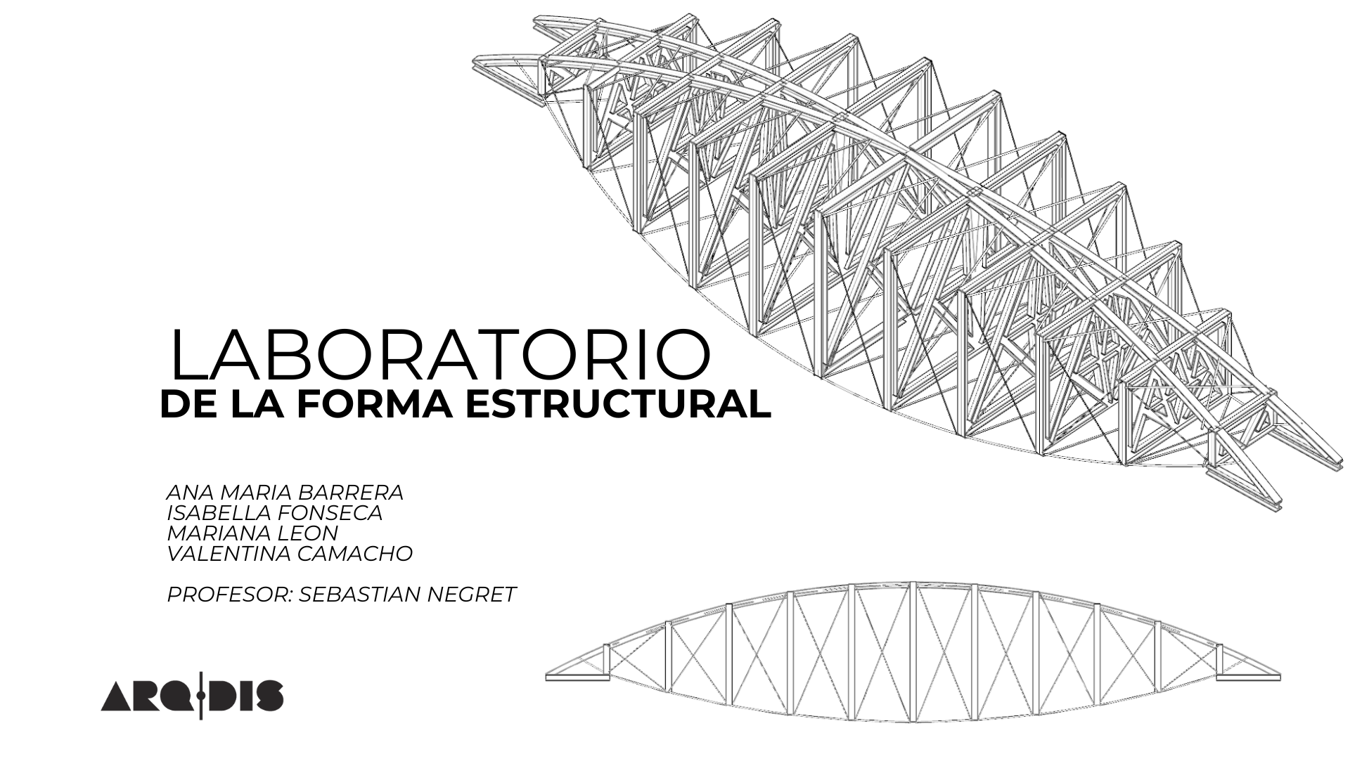 LABORATORIO DE LA FORMA ESTRUCTURAL - ARQT 2724-11