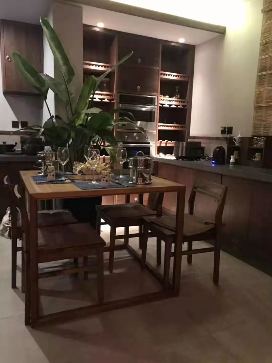 墨问丨黑胡桃直脚方茶餐桌-35