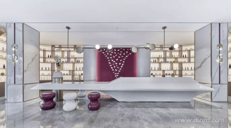 《云水谣》现代轻奢售楼处,融入自然元素,打造优雅空间-25