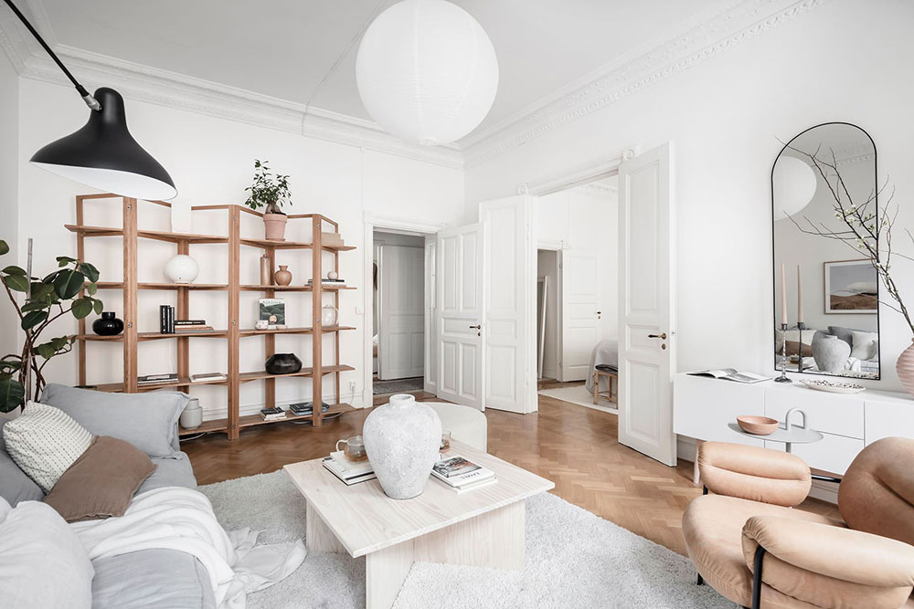 瑞典哥德堡 86 平米白色优雅公寓，温暖细节展现大师级设计-9