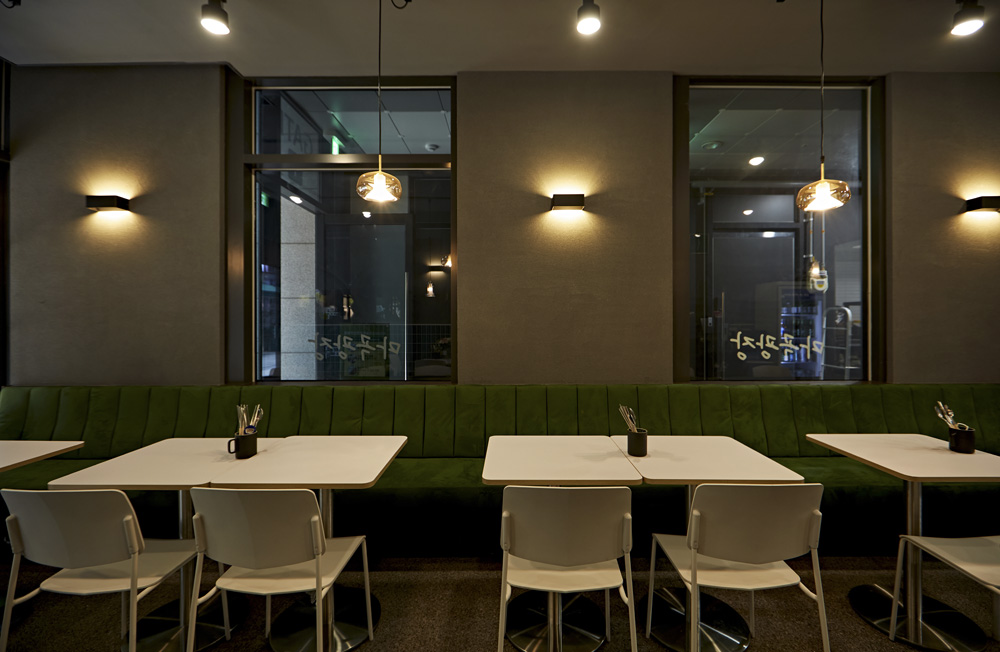 韩式餐厅设计，黑色石材的极致运用-9
