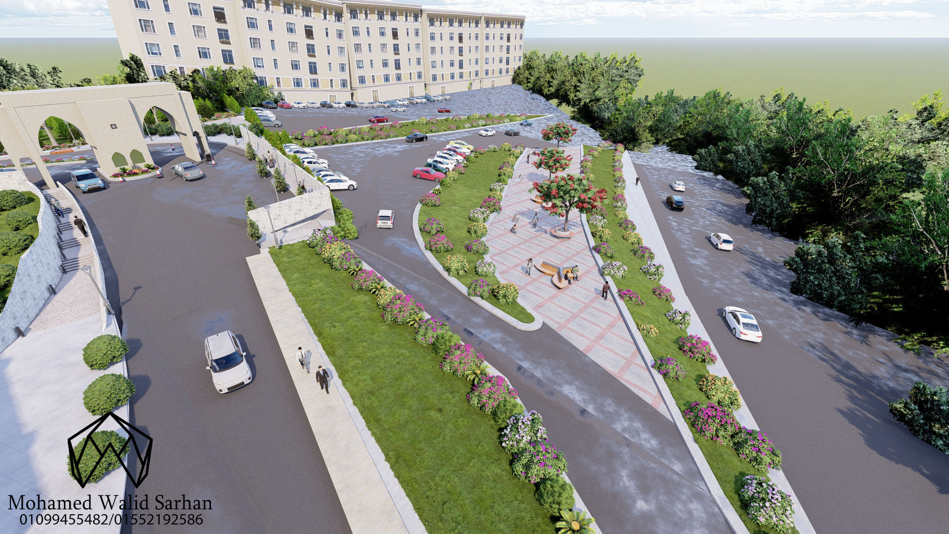 Landscape of a university in Jordan-27