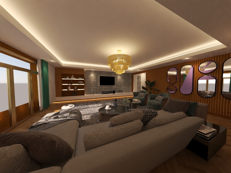 Modern Living Room By 3dMax-6