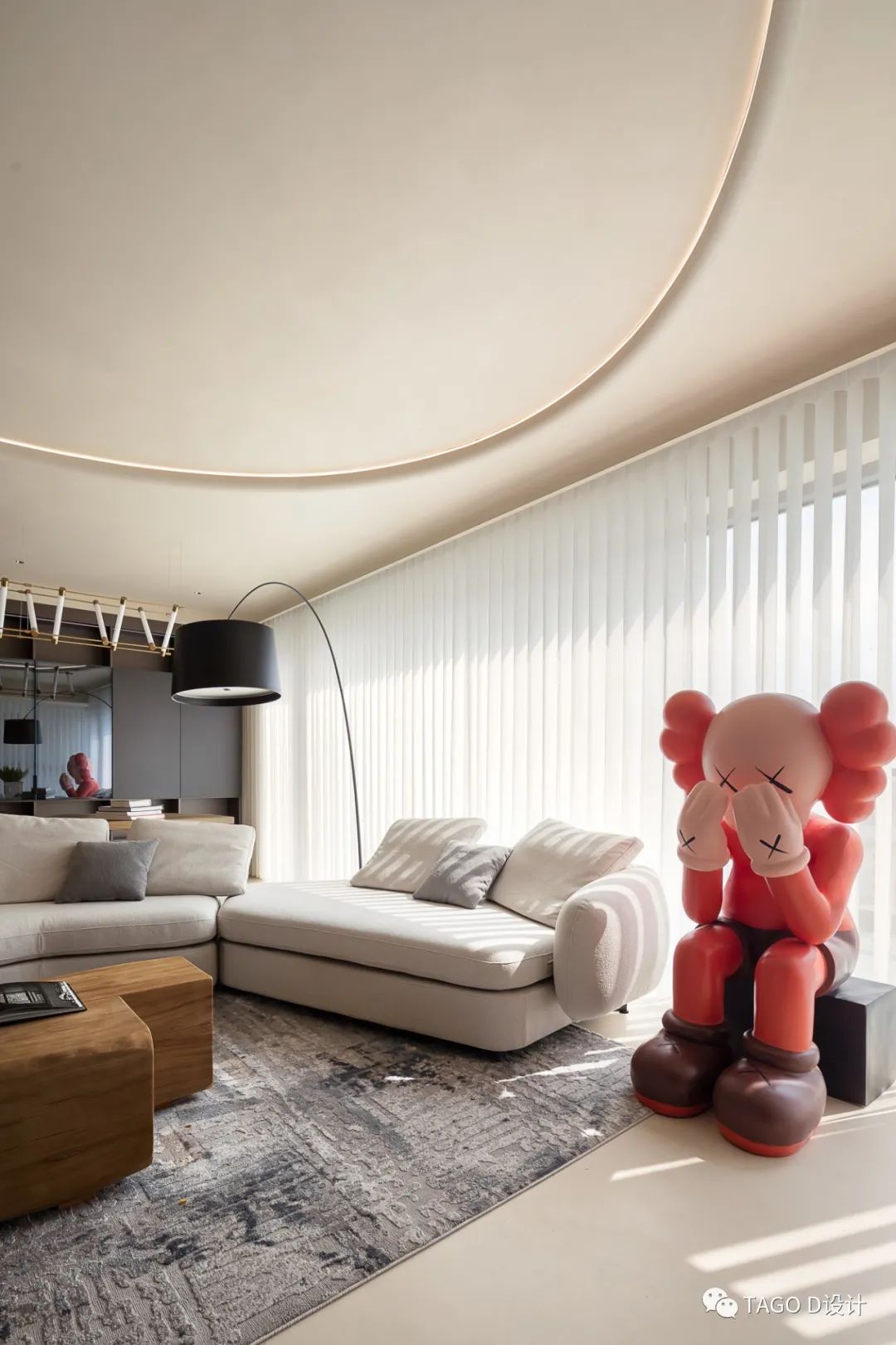 杭州君临天下极简诧寂风格大平层设计丨中国杭州丨浙江天工装饰工程有限公司 TAGO D 设计工作室-18