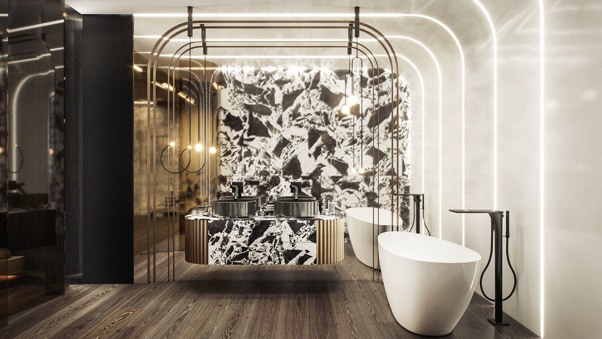 混凝土与原木 打造纯粹而高端的居住空间-6