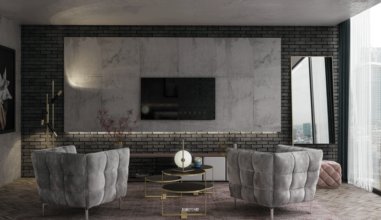高级灰++ 高级黑 | 打造魅力奢华空间-12