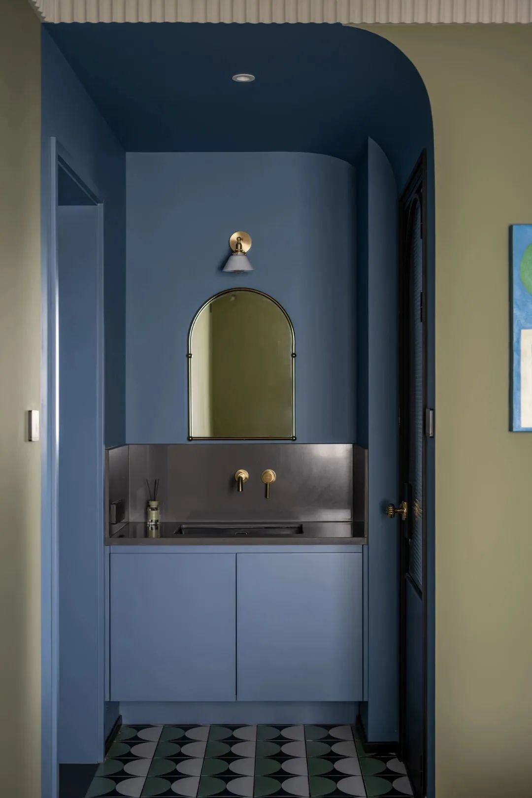 牛油果绿打造复古治愈宅丨中国天津丨凤凰空间-59