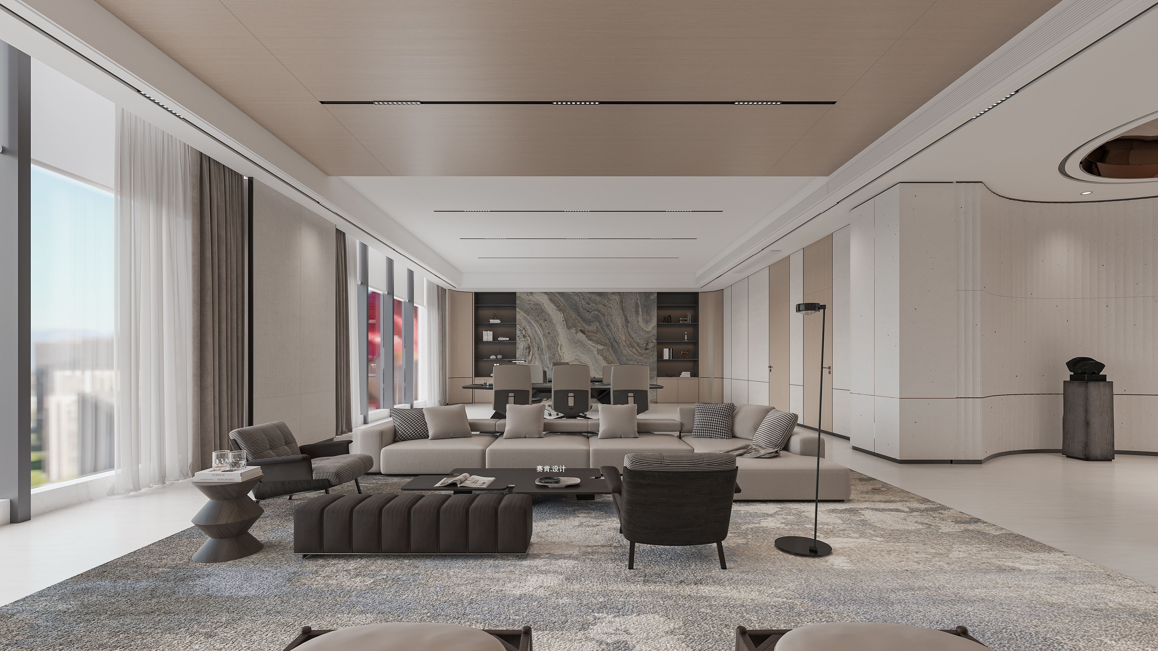 董事长办公室设计表现-15