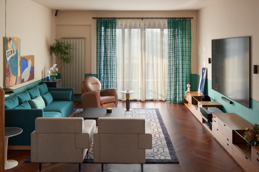 花湖汀 | 复古韵味融入生活细节,打造优雅时光空间-24