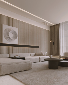 Minimalist Apartment Design - Kuwait