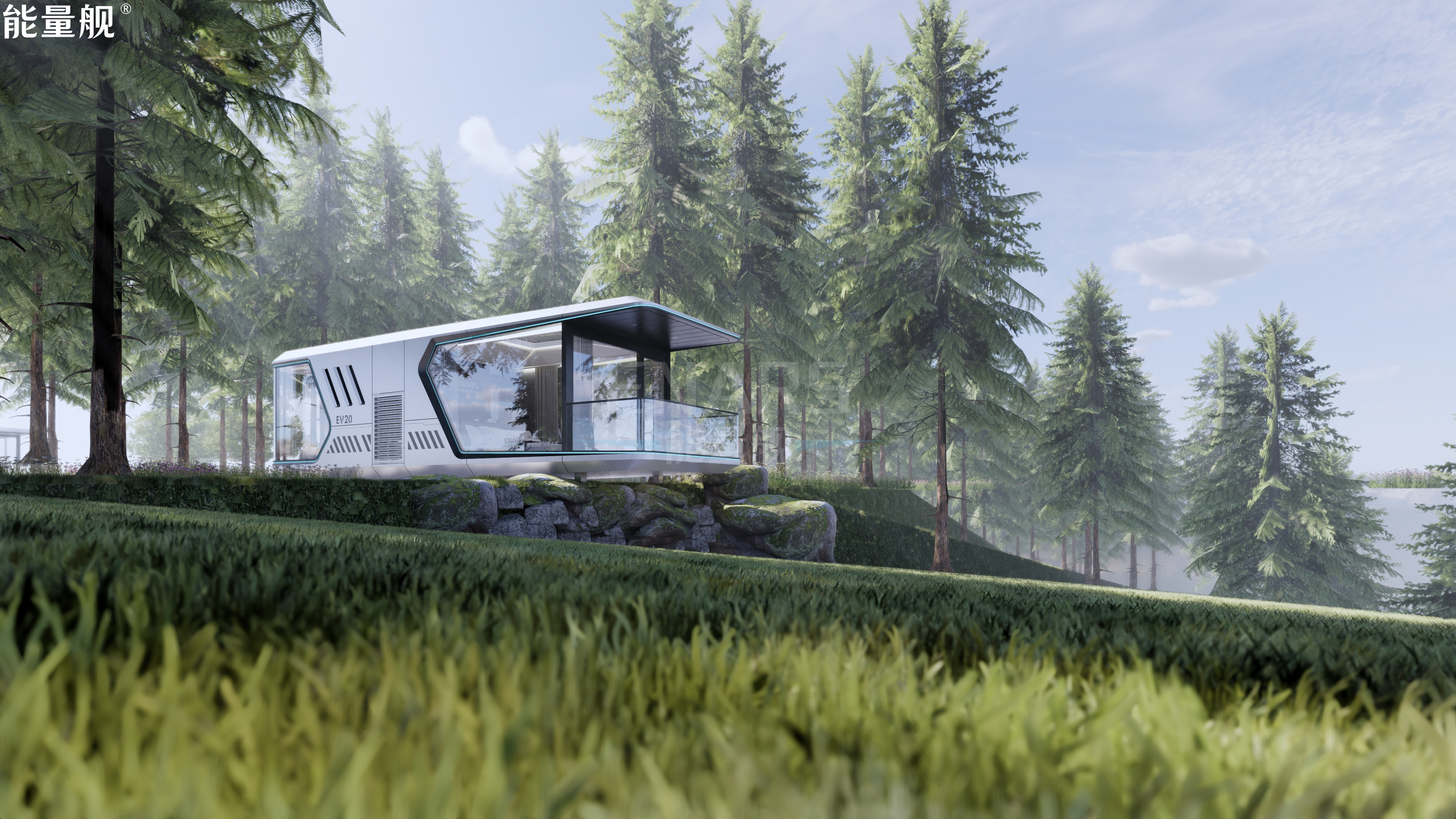 可移动太空舱民宿能量舰 EV20丨ENARS 能量舰品牌-10