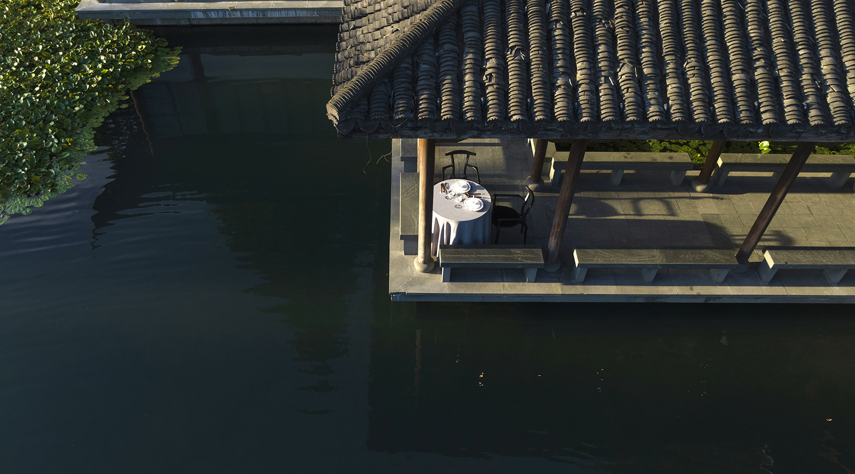 杭州秘·静–遇湖湾餐厅丨中国杭州丨慢珊瑚设计-63