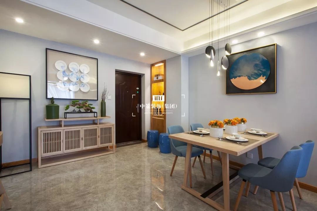 简约中式风，70 平米小户型变身东方美学空间-11