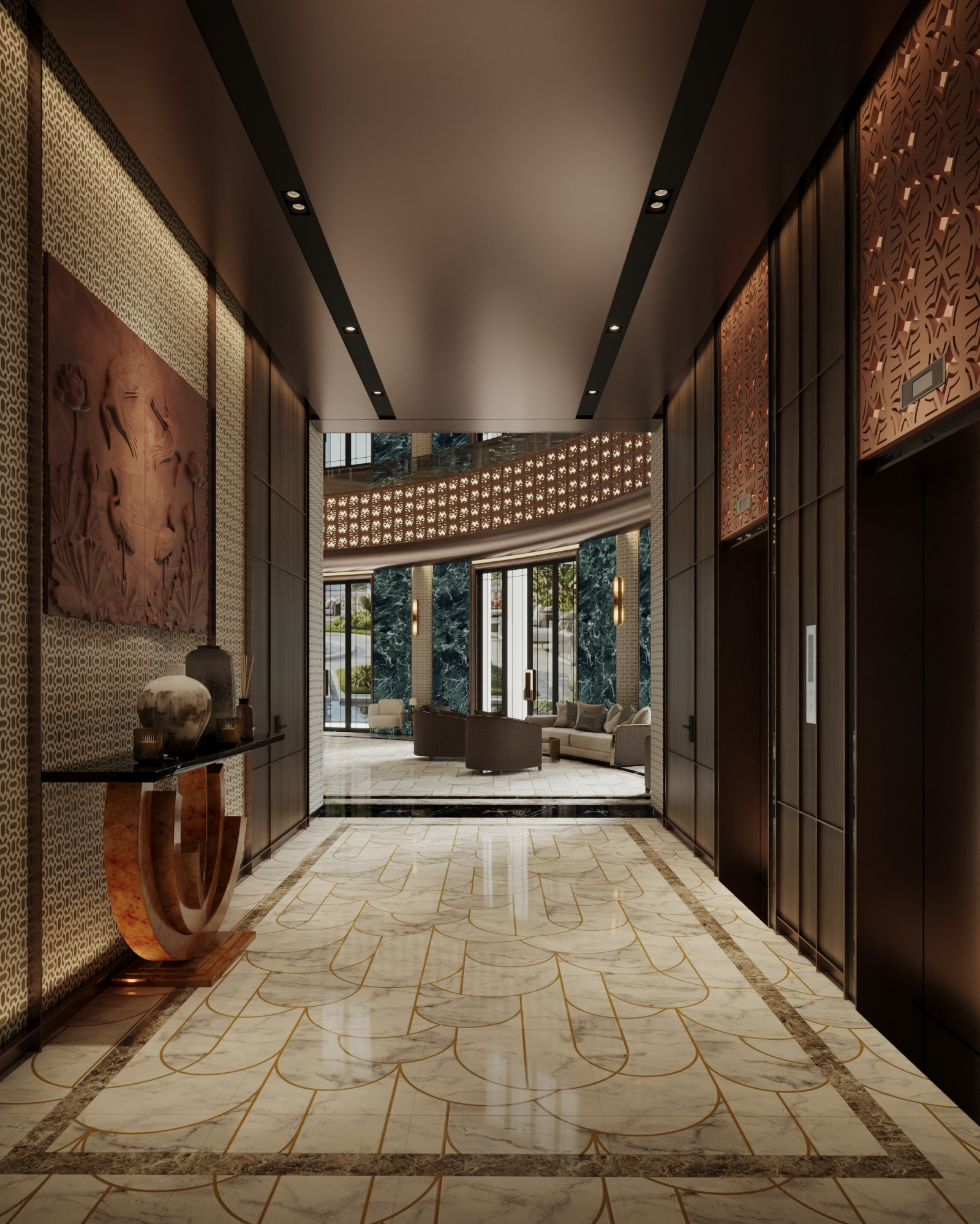 3dsMax 贵宾酒店大堂场景-14