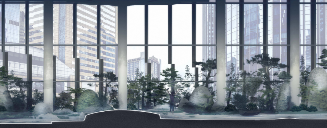 喜随作品|壶中胜境·商业中庭的科技国风微缩园林-279