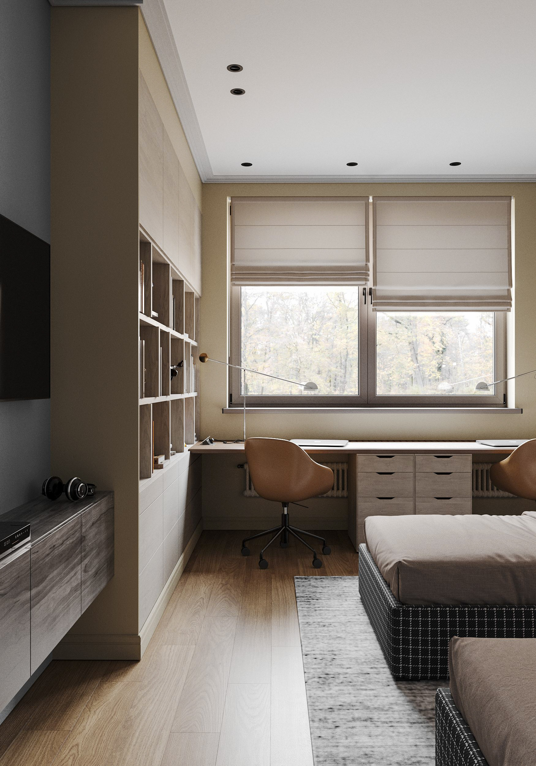 卧室与儿童房“寻找装饰图案”可视化丨设计师 尤里娅·奥奇卡尔,可视化师 奥尔加·马库申科-15