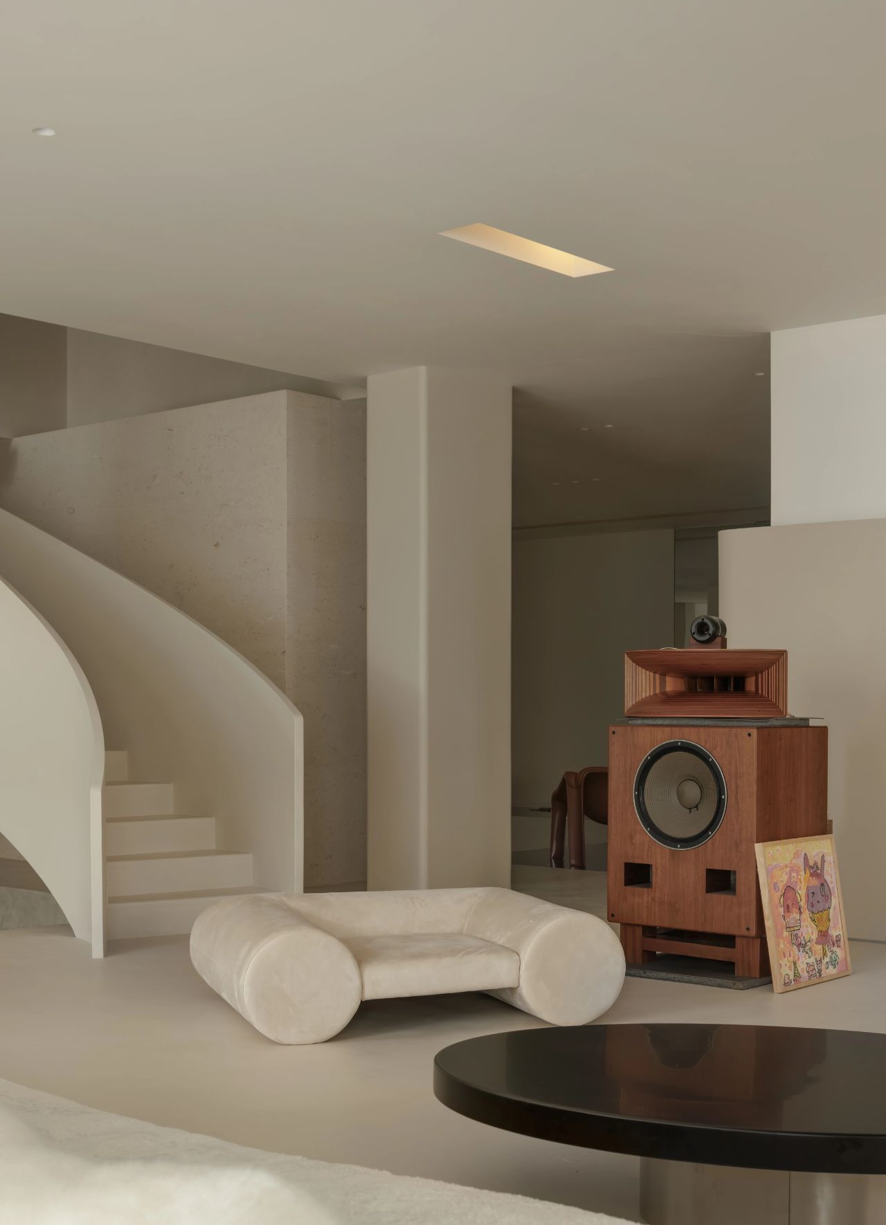 600㎡极简奶油风豪宅丨尔我空间设计研究室-22