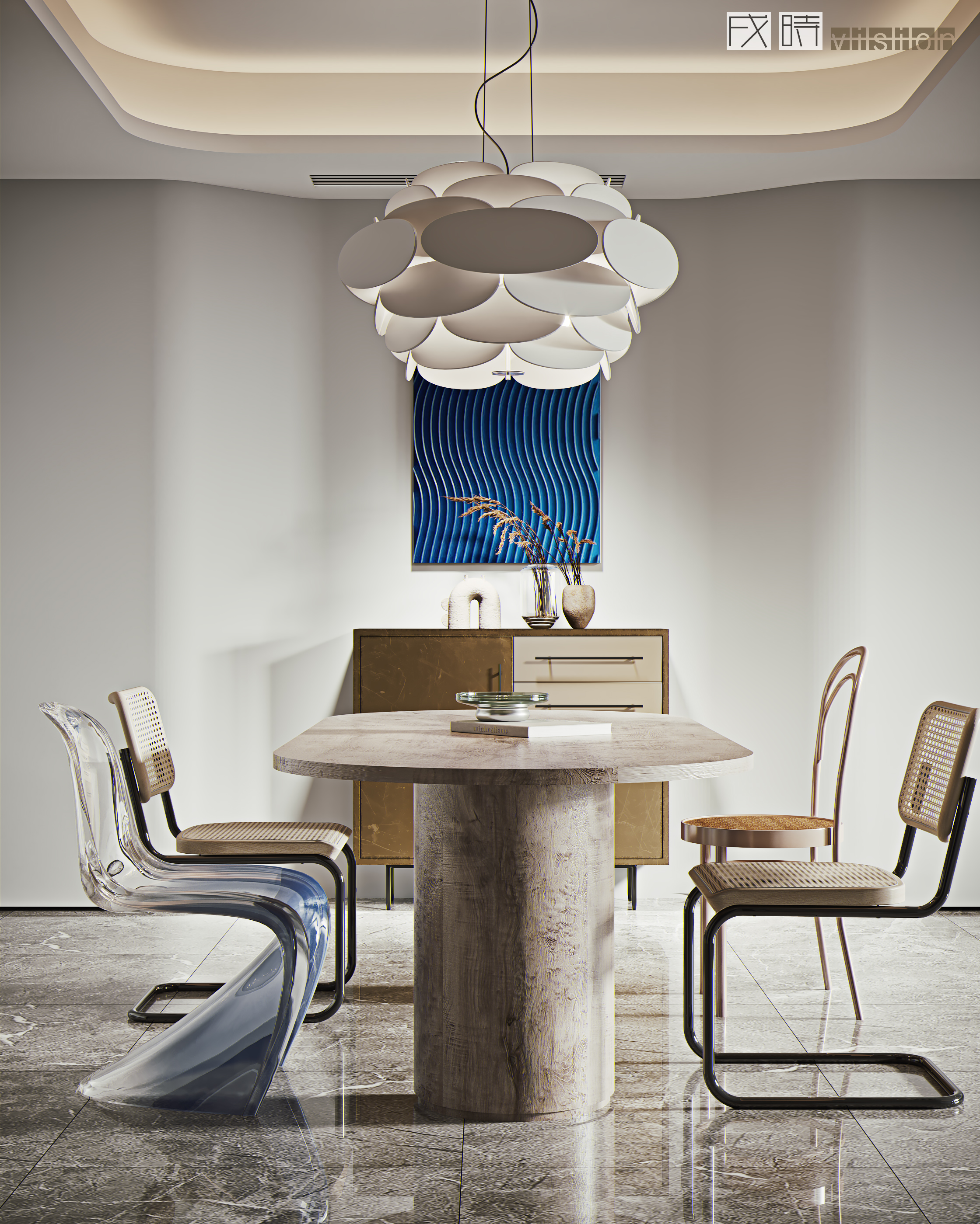 现代轻奢平层设计，打破枯燥工作空间-2