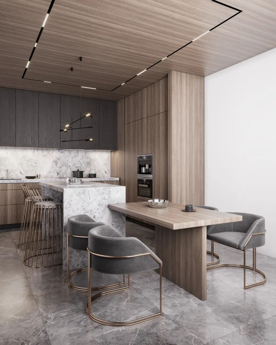 乌克兰现代家居设计展 | 原木、灰色与黑色的和谐空间-71