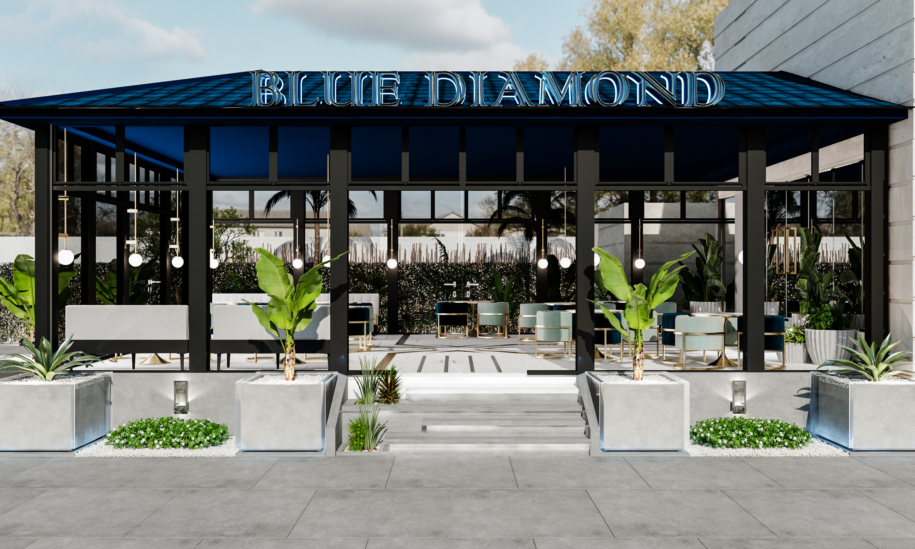 BLUE DIAMOND 咖啡店外区设计丨阿联酋阿布扎比-22