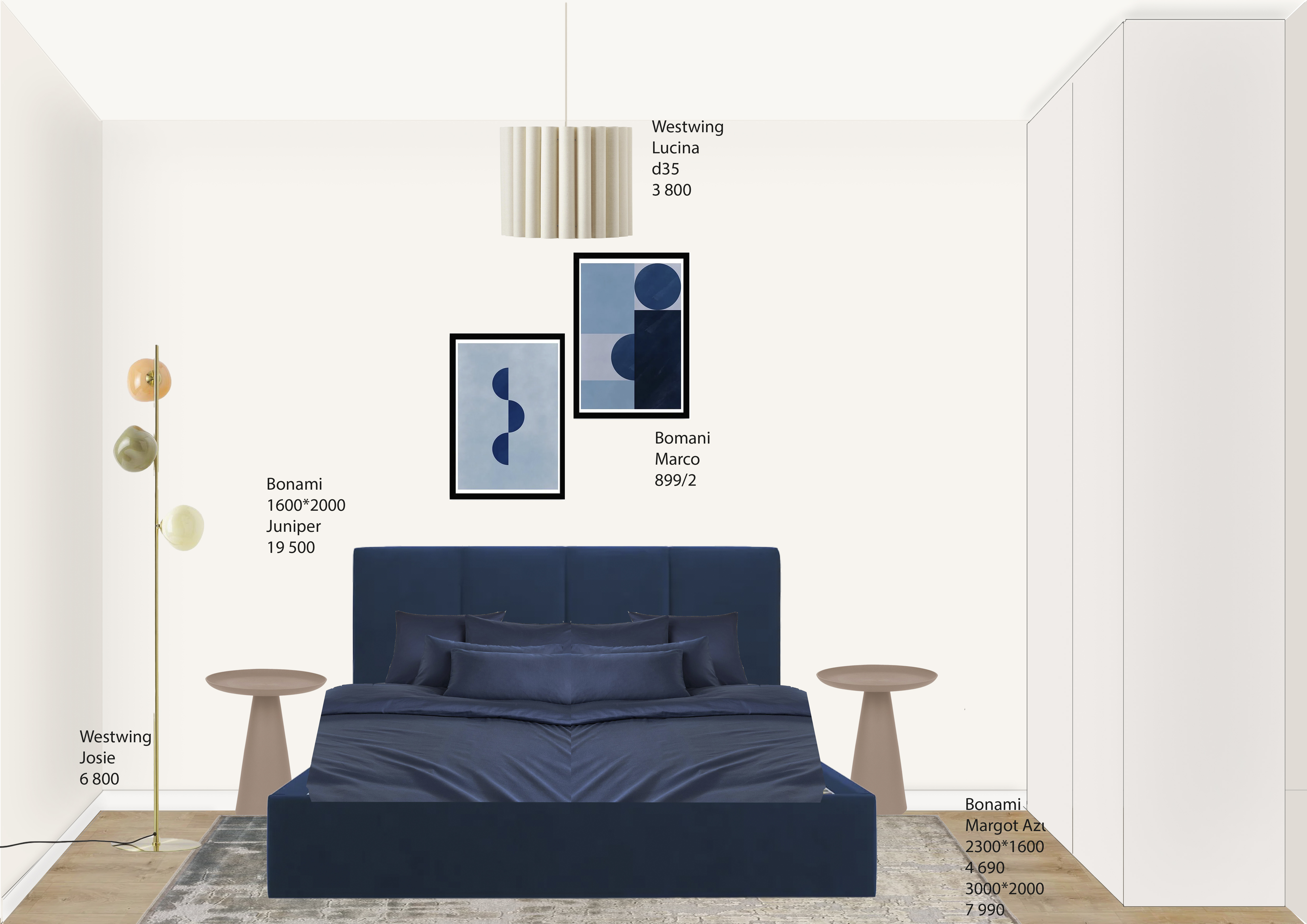 Concept collage for bedroom-3