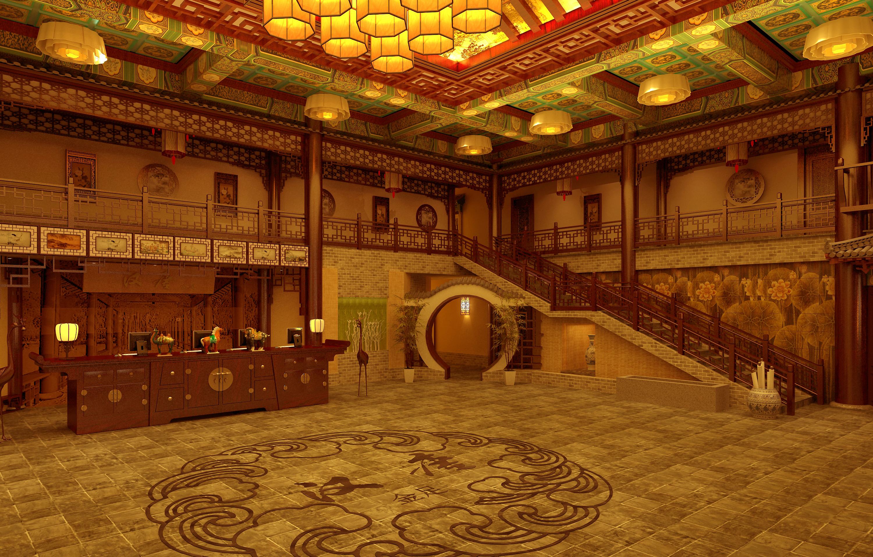 廊坊汉唐金足旗舰店——中式奢华空间-20