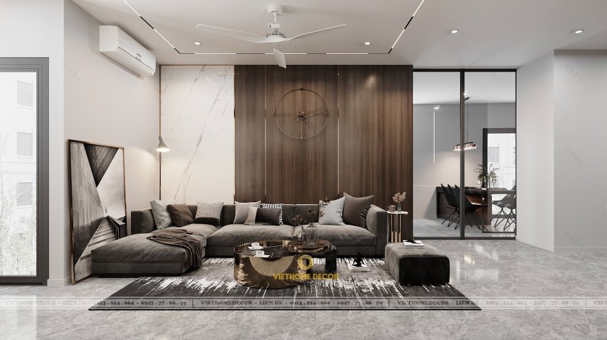 Trung Yên Plaza高档公寓室内装修丨越南河内丨Viet Home Decor-4