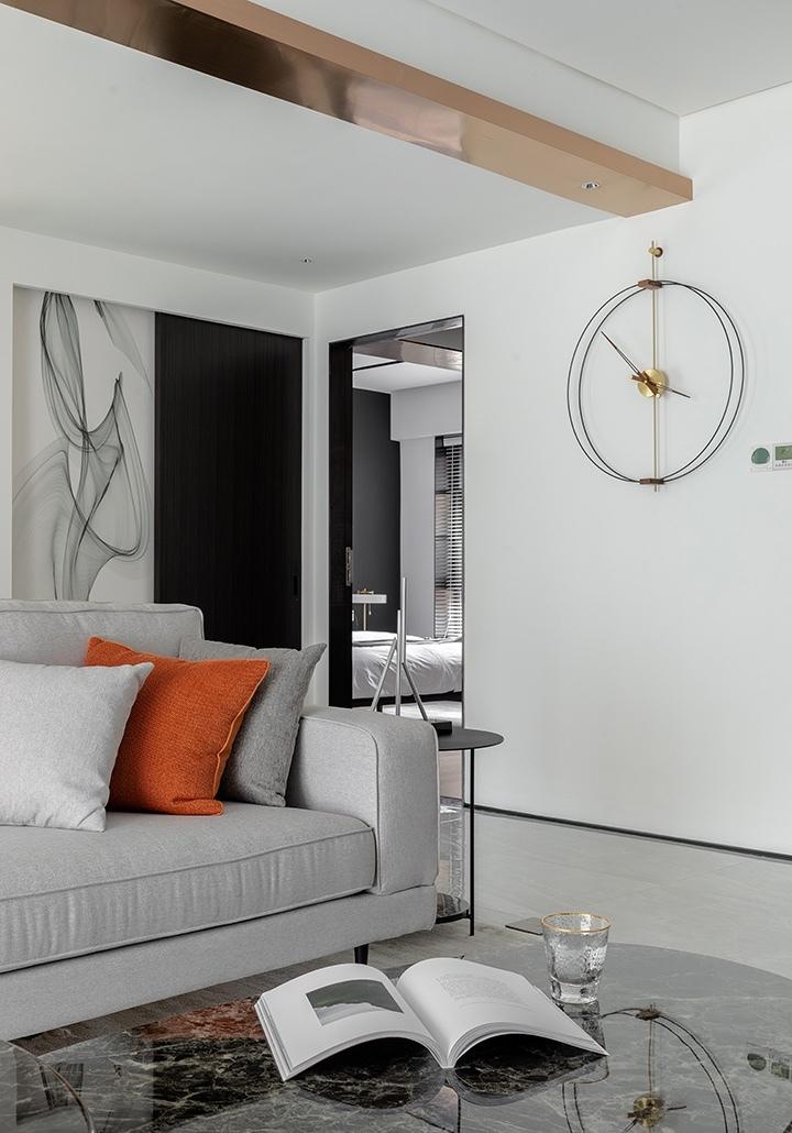 拆墙扩厅，110㎡简约设计师之家-15