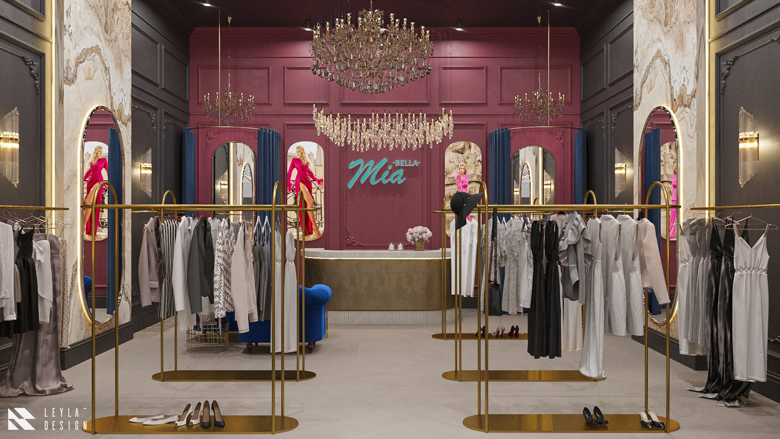 MIA BELLA 服装店丨阿联酋迪拜丨leyla design-3