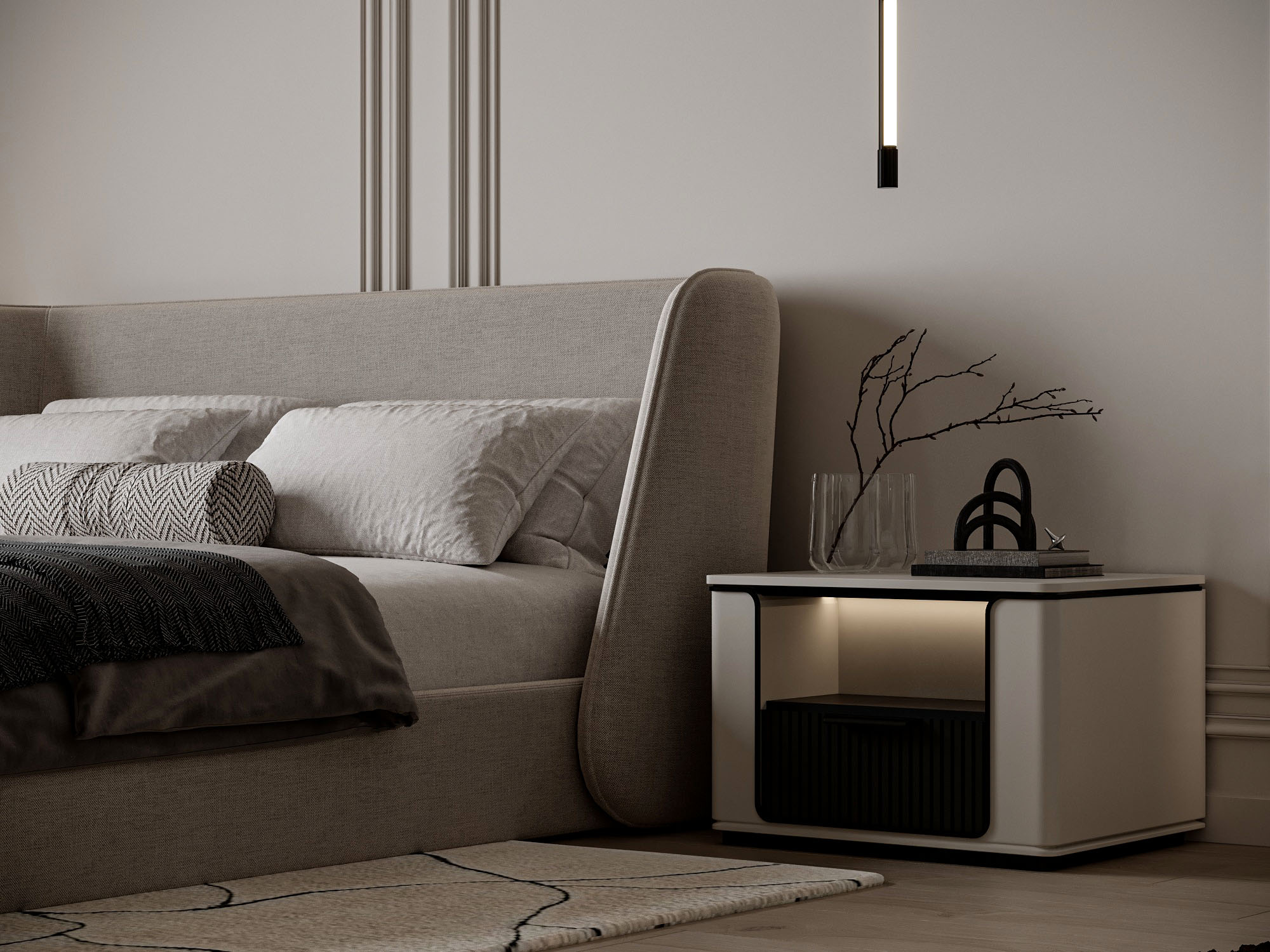 "Timeless Elegance: New Classic Style Simplex Villa"-59