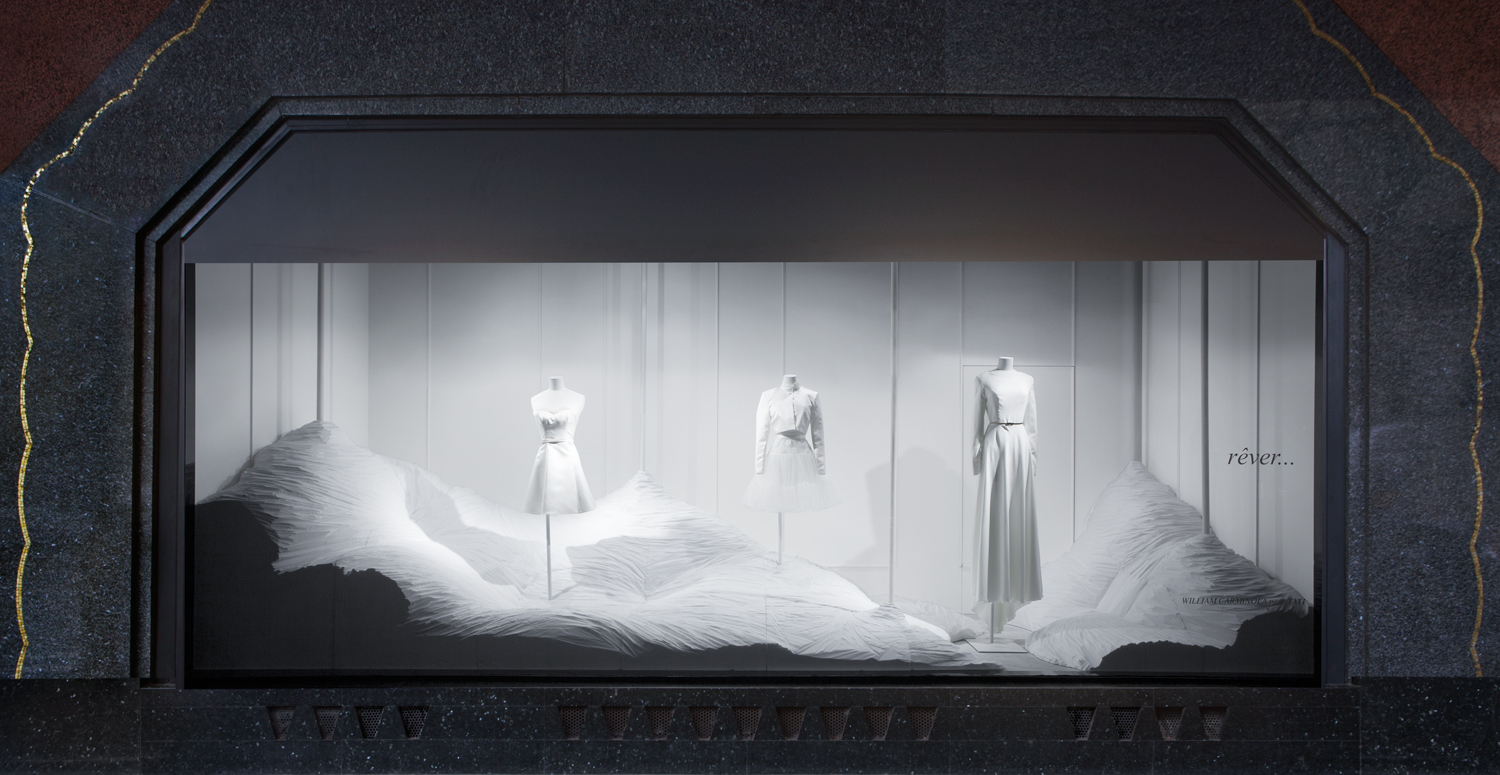 巴黎 Galeries Lafayette 白色梦幻橱窗设计-28