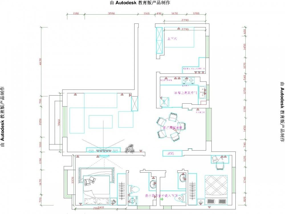 榕园嘉苑 140㎡简欧三居室 温馨舒适空间设计-20
