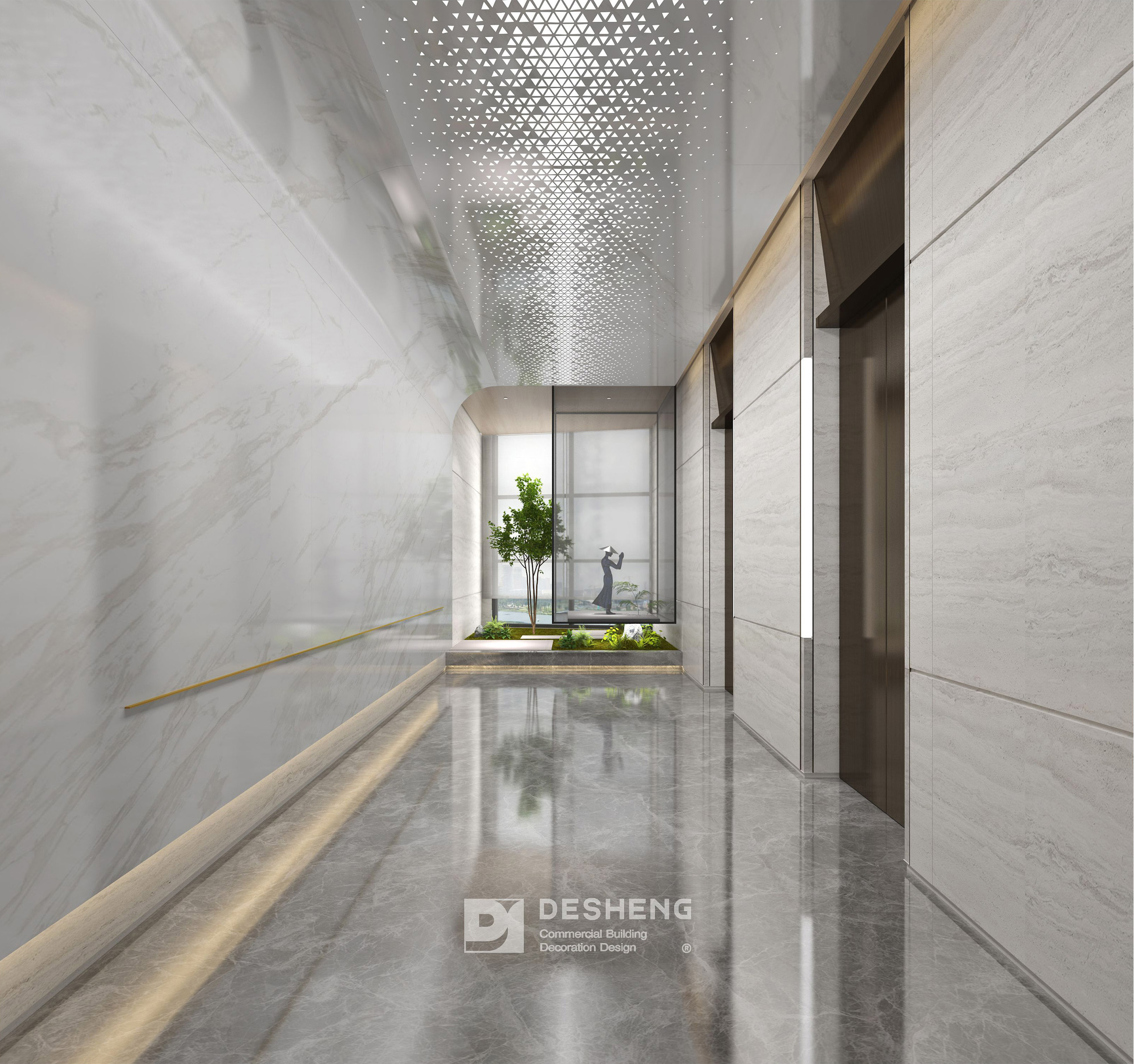 德盛装饰办公室装修案例宝朗实业-4