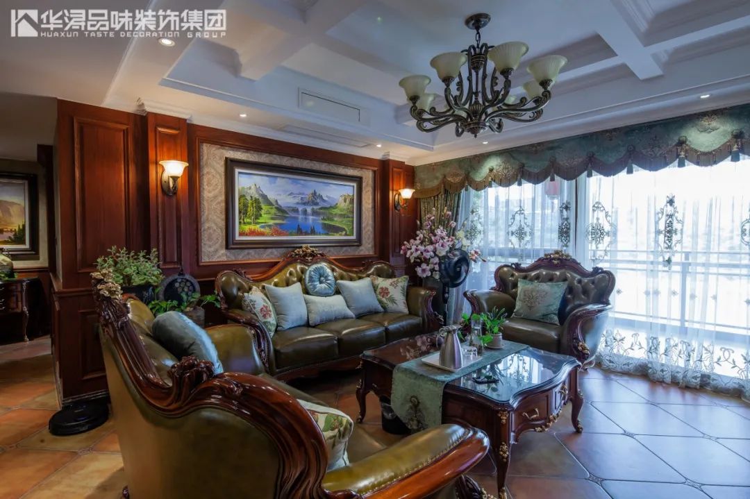 128m²美式古典家居,华美富丽的浪漫气息-17