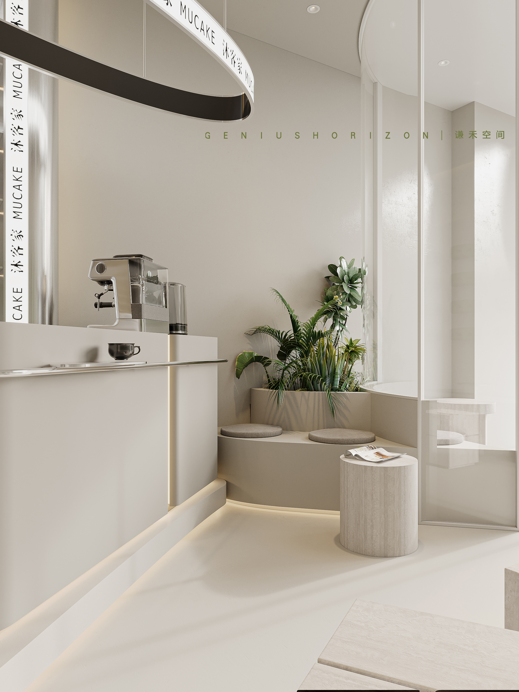 现代蛋糕店效果表现丨谦禾空间设计事务所-13