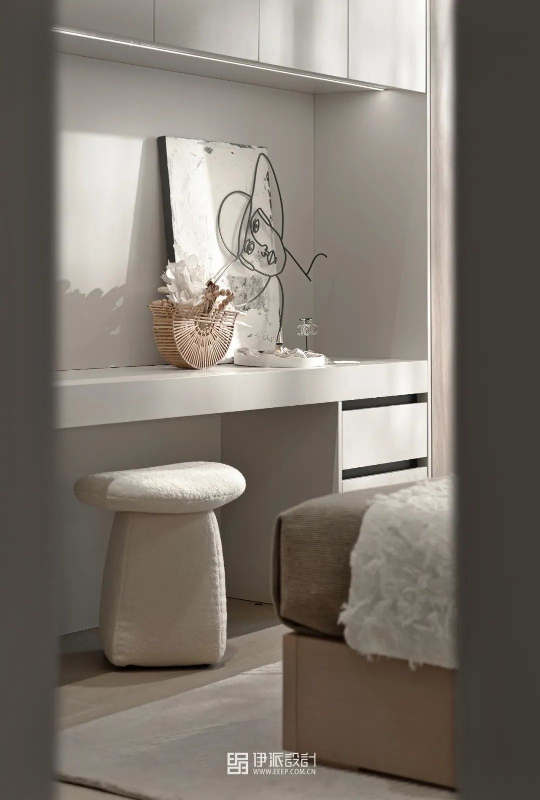 湖上云庭奶油系侘寂风样板间丨中国嘉兴丨深圳市伊派室内设计有限公司-50