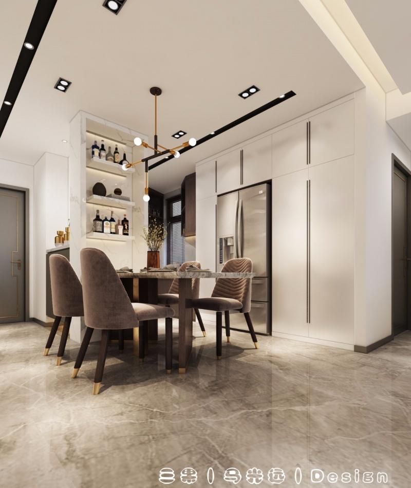 极简 94㎡光影空间 | 开放厨房、充足采光、深色木质调节-0