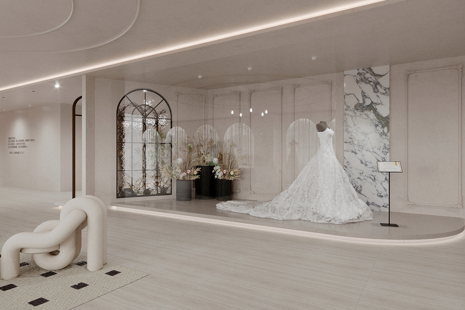 轻奢风格设计的礼服馆-17