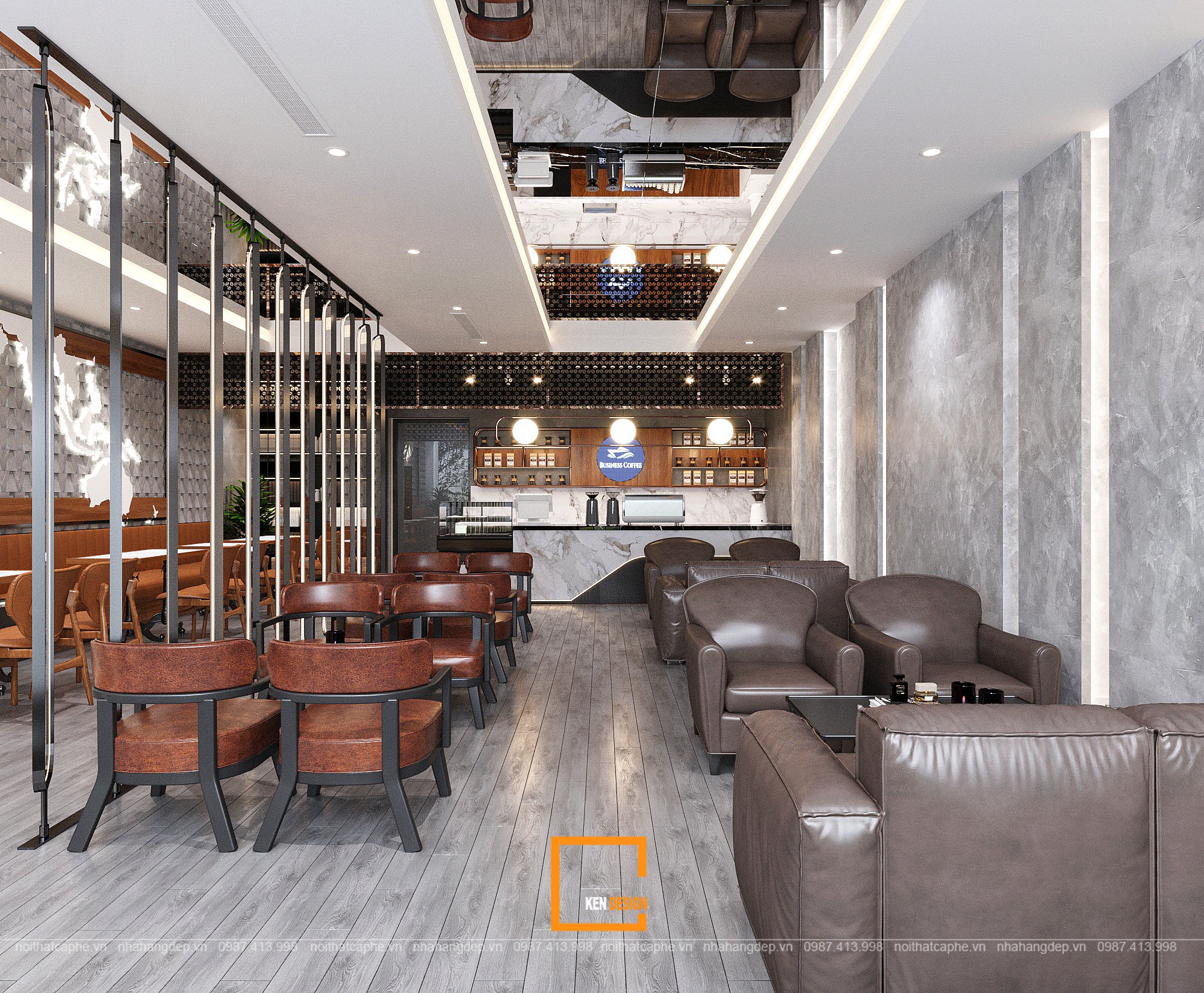 Business Coffee商务咖啡馆设计丨越南河内丨Ken Design-28