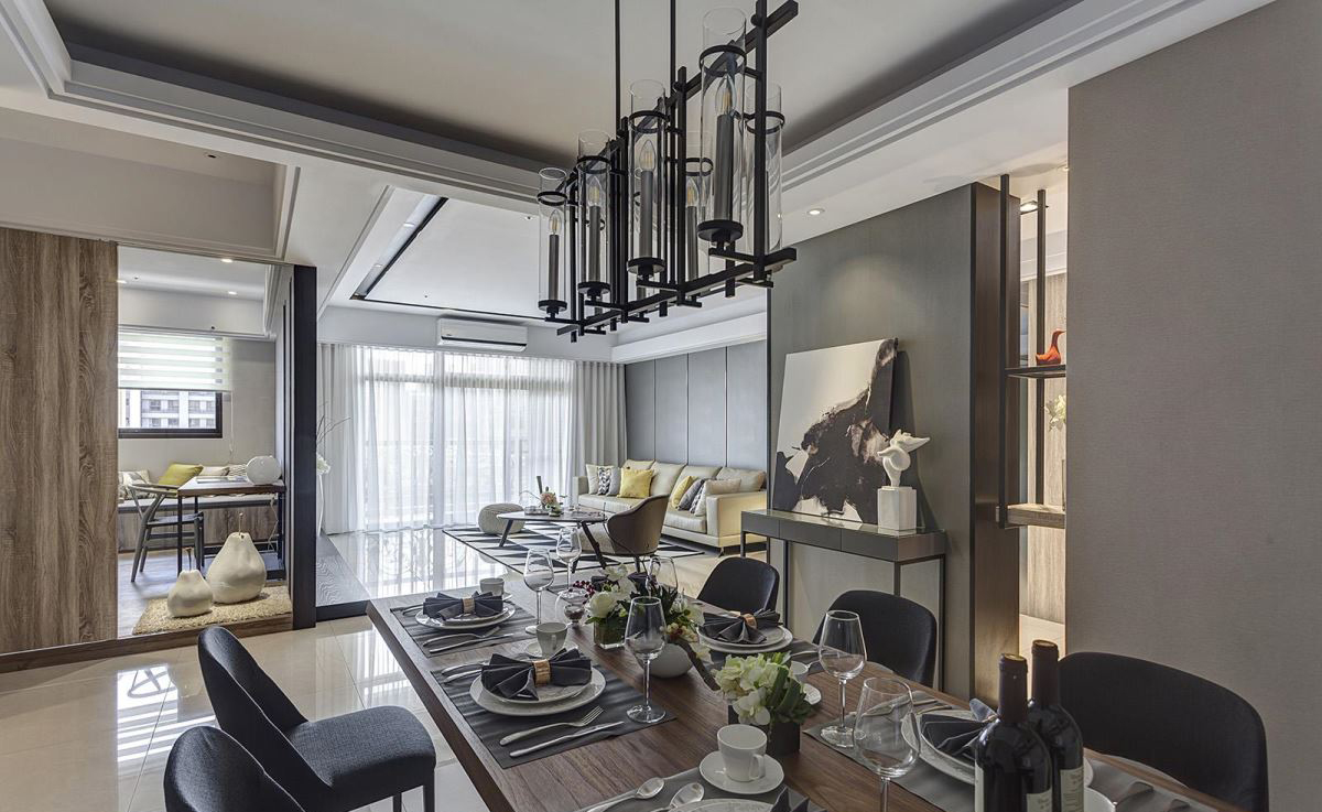 沐澄设计--68坪四房 ‧ 现代风时尚住宅-7