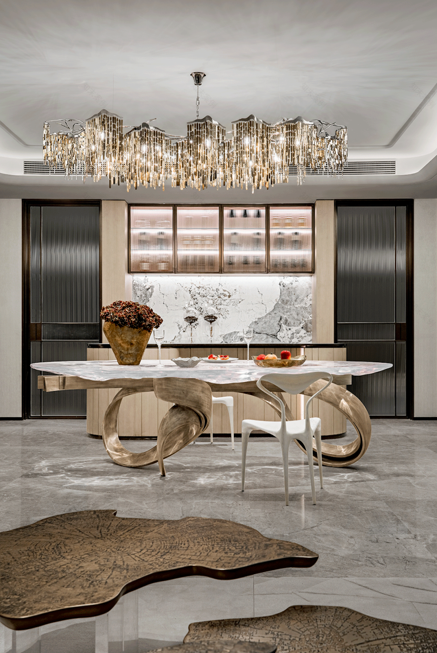 江景豪宅 · 自然与艺术的完美融合丨ARK·曼栎软装设计-32