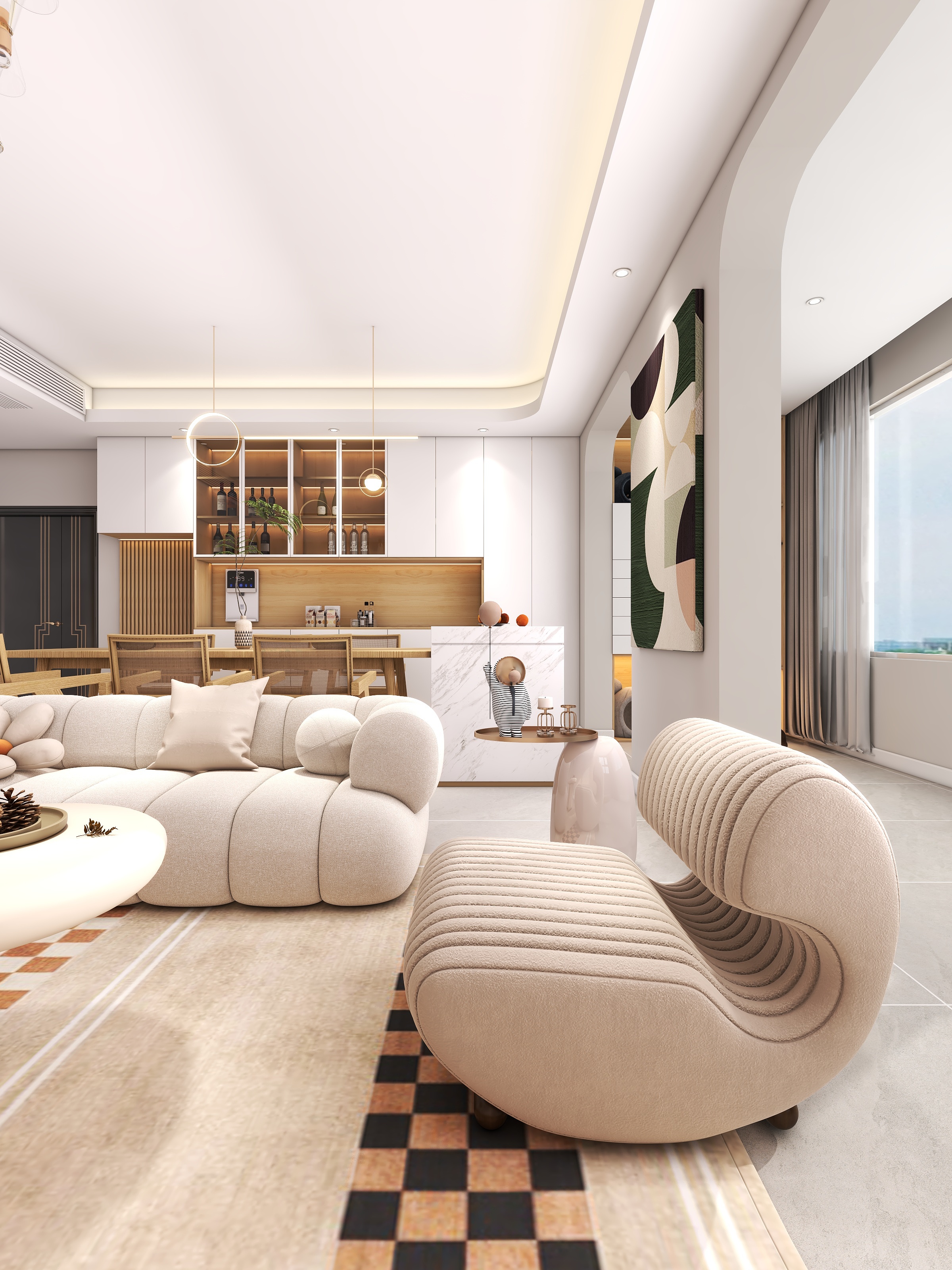 四川成都听湖九园（142平现代简约四居室）-14