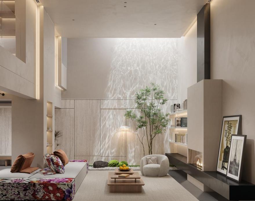 现代简约风尚地下室设计-12