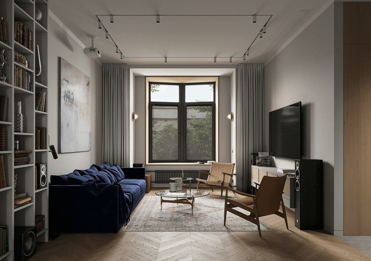 极简优雅的 106㎡无欲无求之家-2