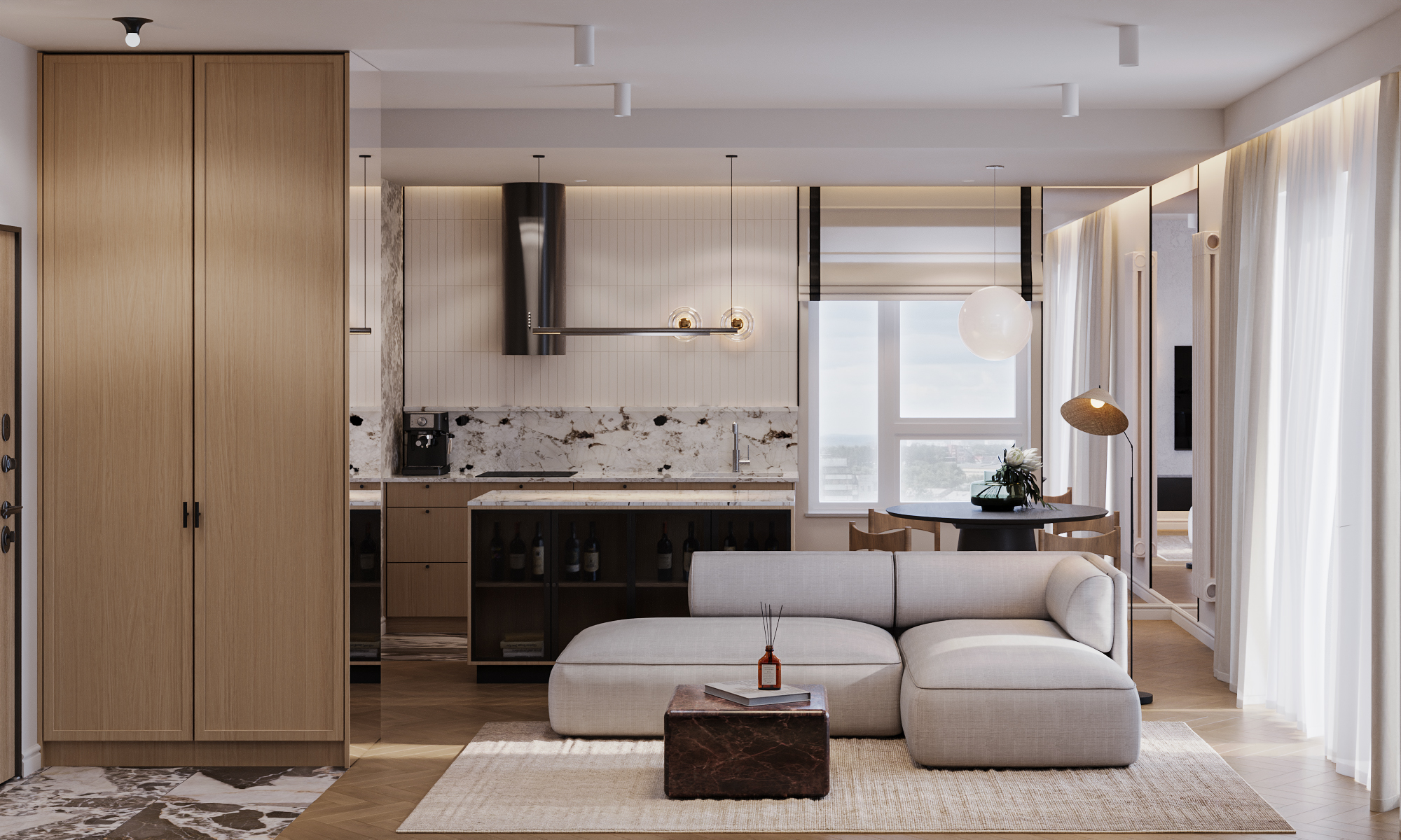 3D Visualization - Korso - 93 m2-0