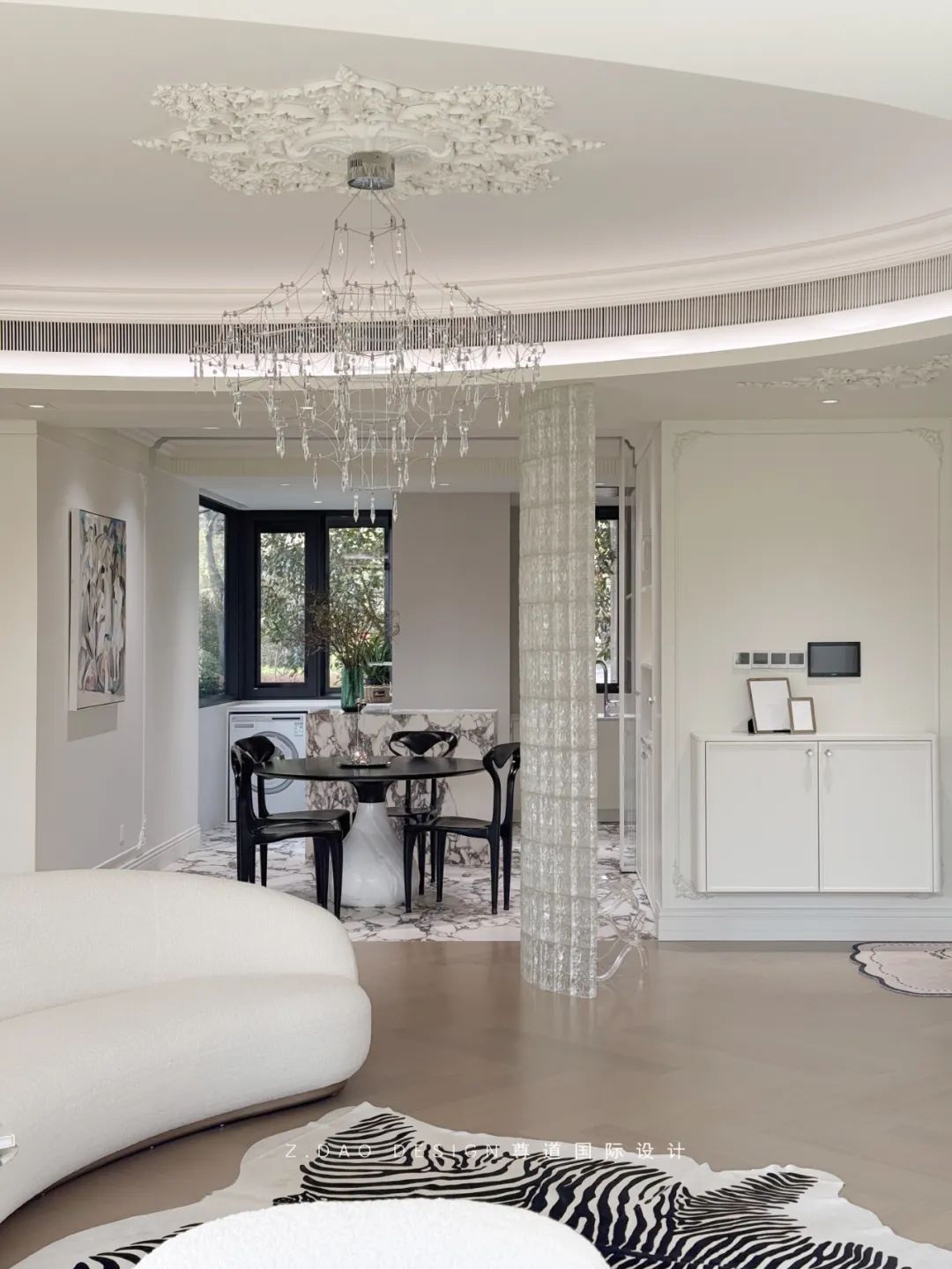 合肥『国贸天成』360㎡奶油法式风叠墅丨尊道国际设计-36