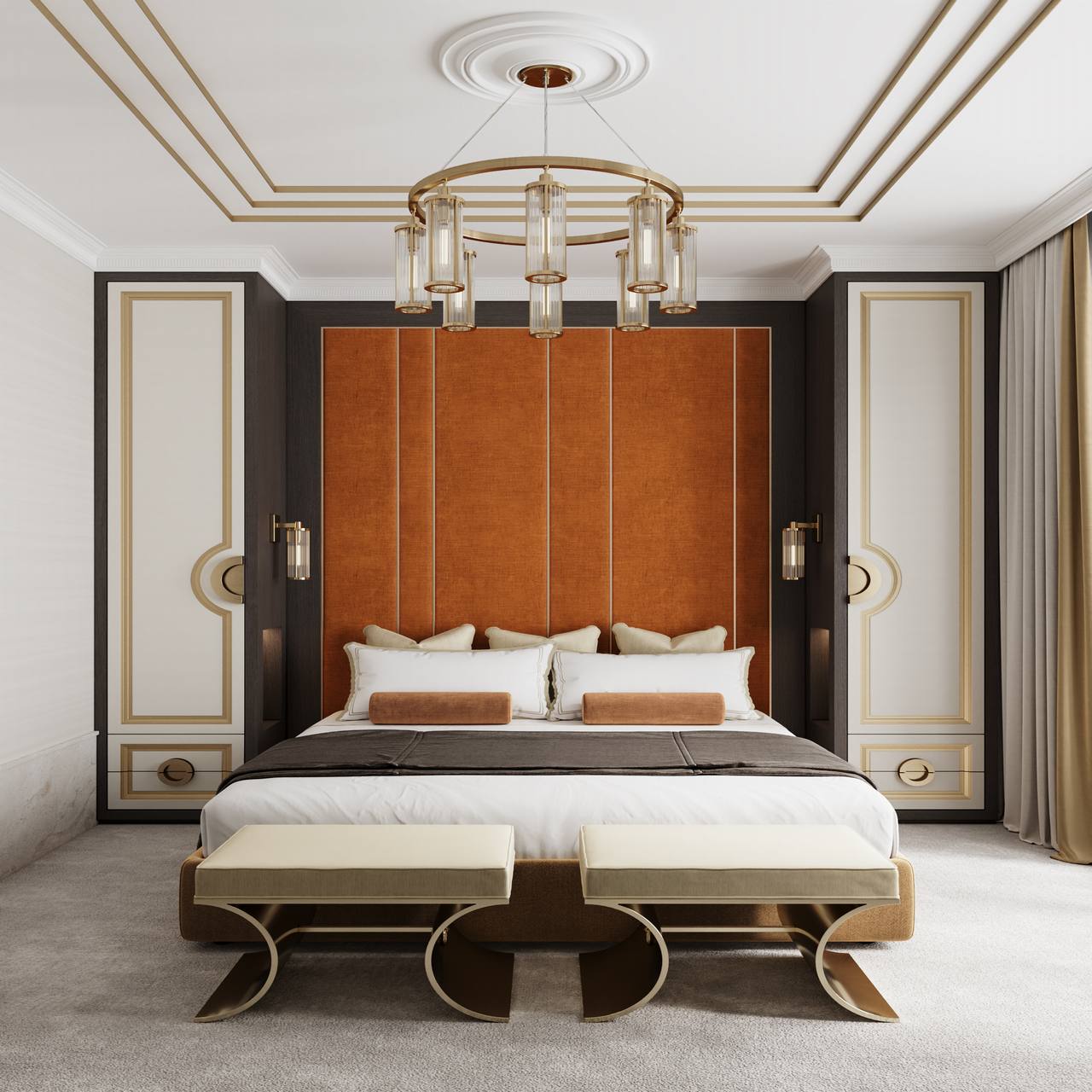 金色和白色搭配出高级感 | DE＆DE-20